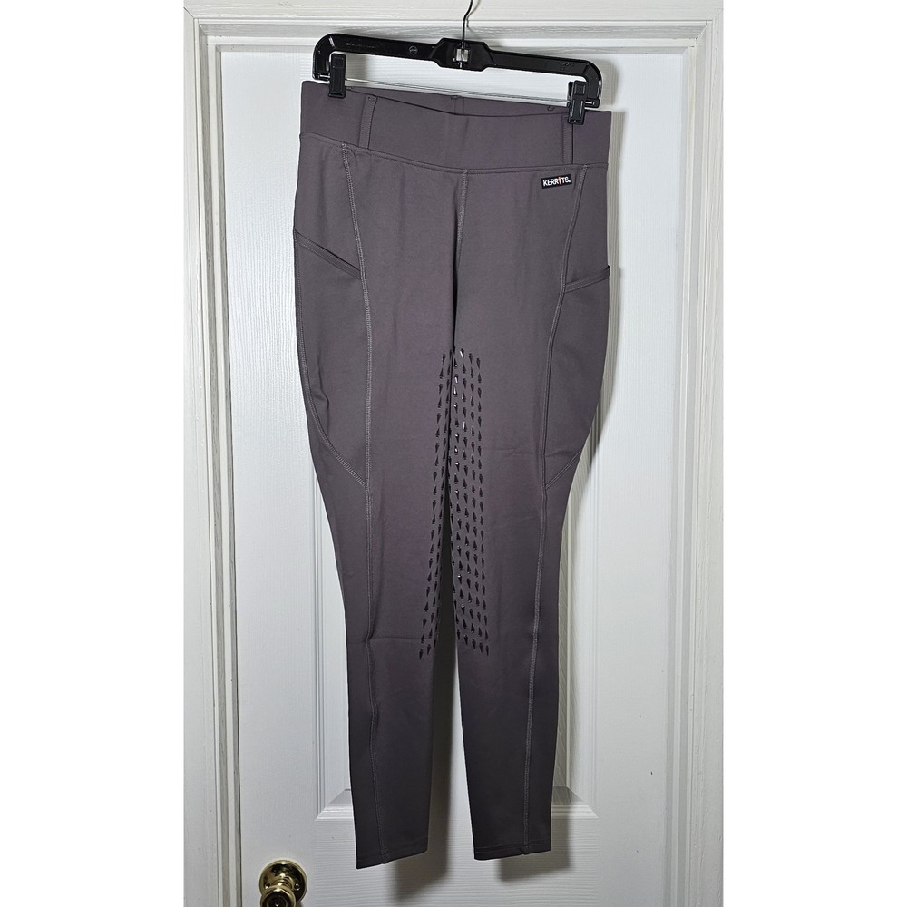 Kerrits Coolcore Full Leg Tech Tight Women's Size Large Cast Iron Gray